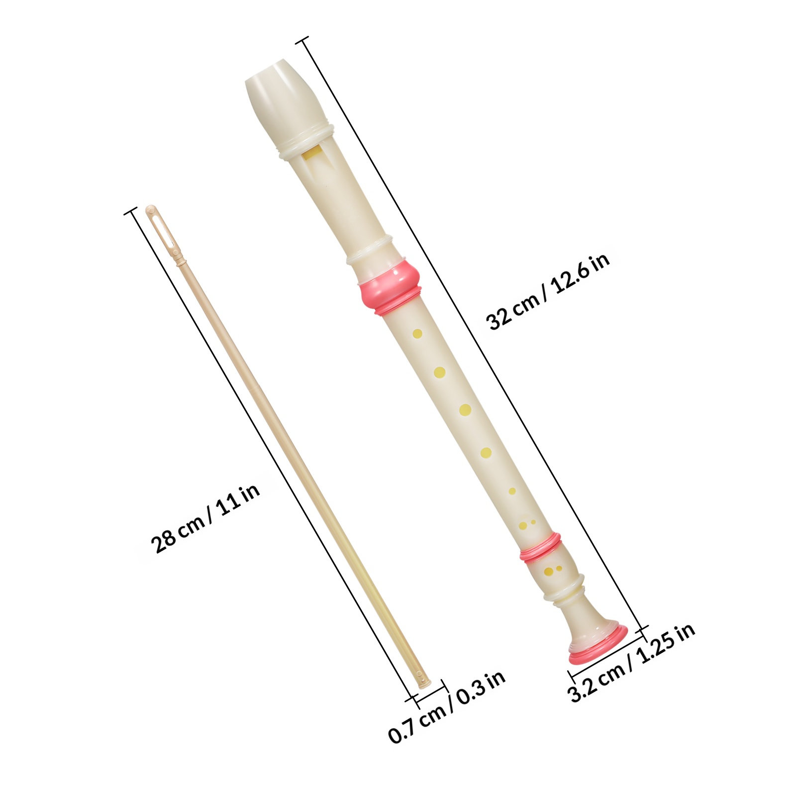2 flautas de registro soprano, - Soprano Recorder Plastic reseña y precio